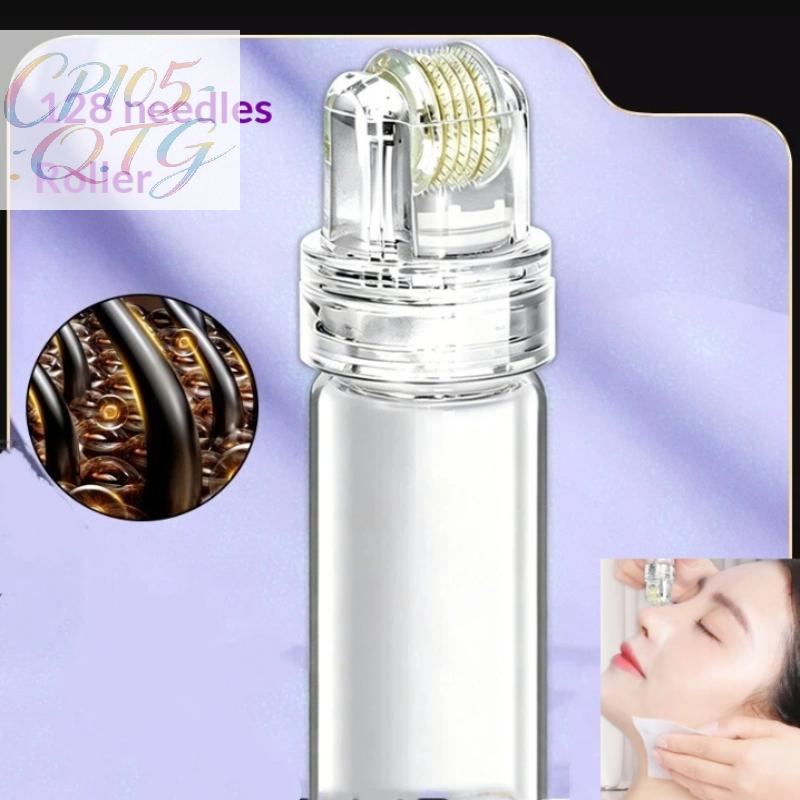 Hair Care Oil Serum - 128 Pins Microneedle Derma Roller Skin