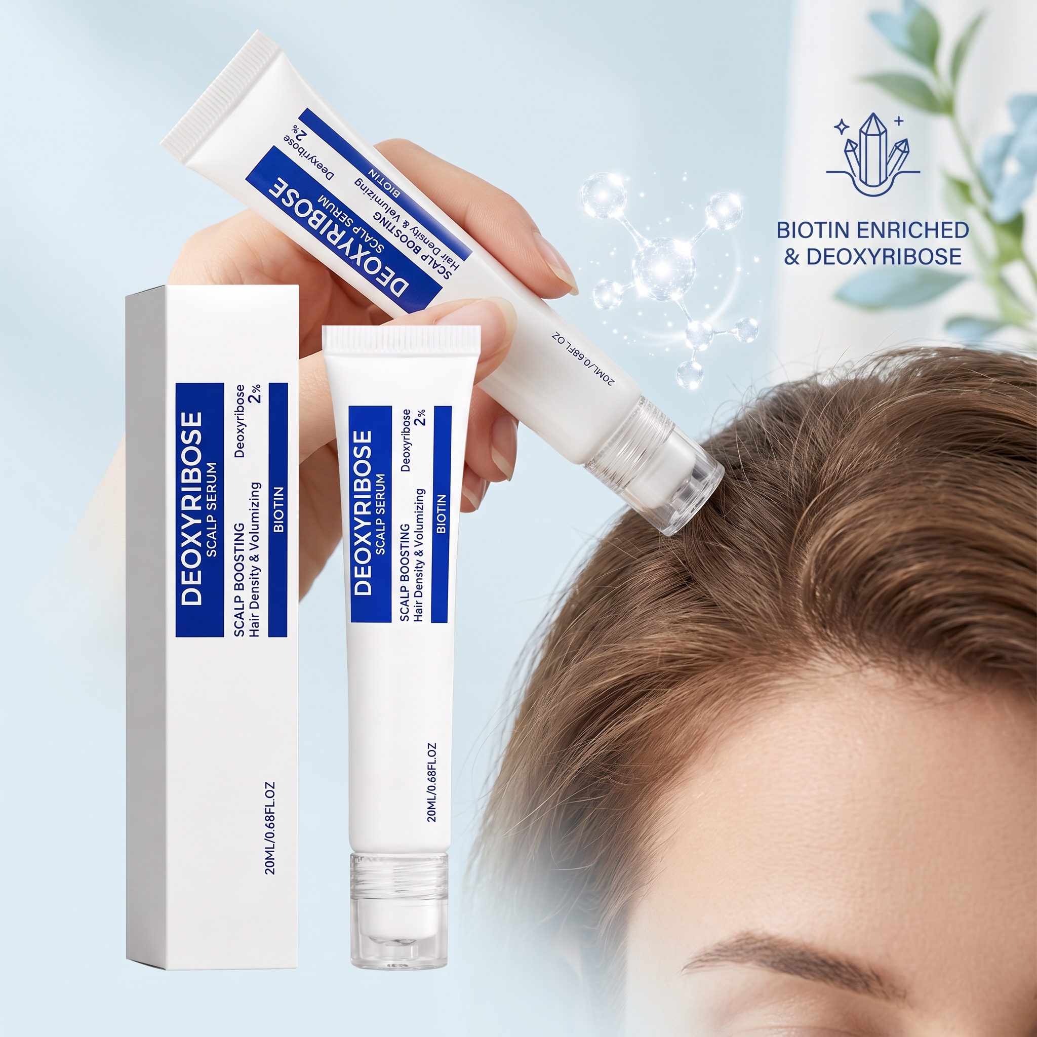 Hair Care Oil Serum - Scalp Serum with Deoxyribose Activate Hair