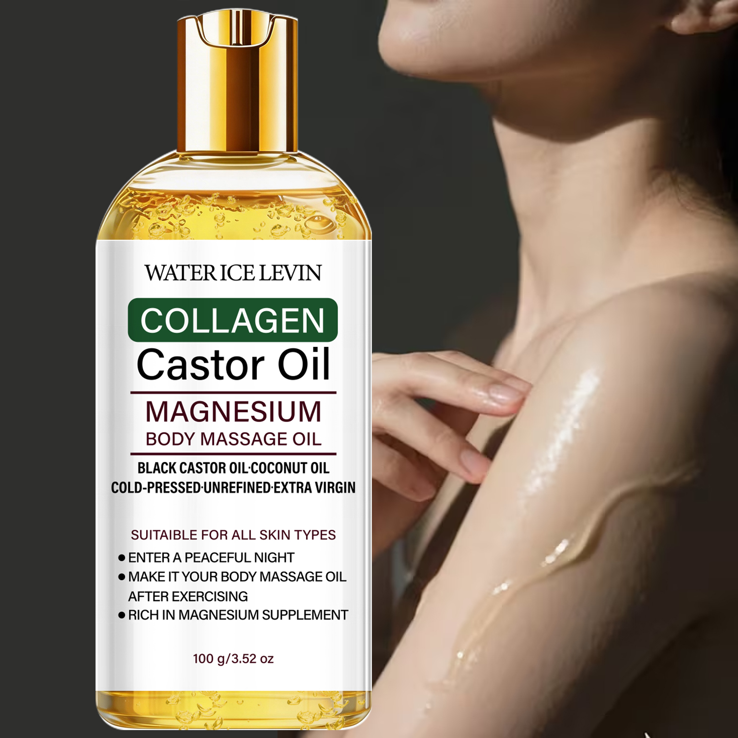Lightweight Body Massage Oil C - Castor Oil Cold Press บทวิจารณ์และราคา