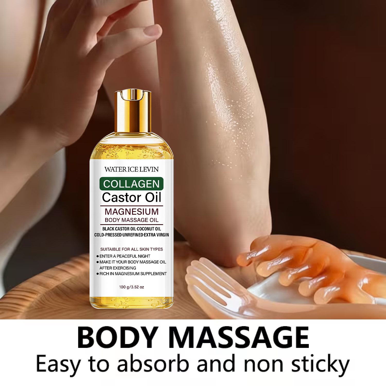 Lightweight Body Massage Oil C - Castor Oil Cold Press บทวิจารณ์และราคา