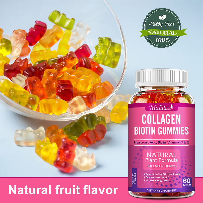 Mulittea Collagen Gummies with - Hair Care Gummies บทวิจารณ์และราคา