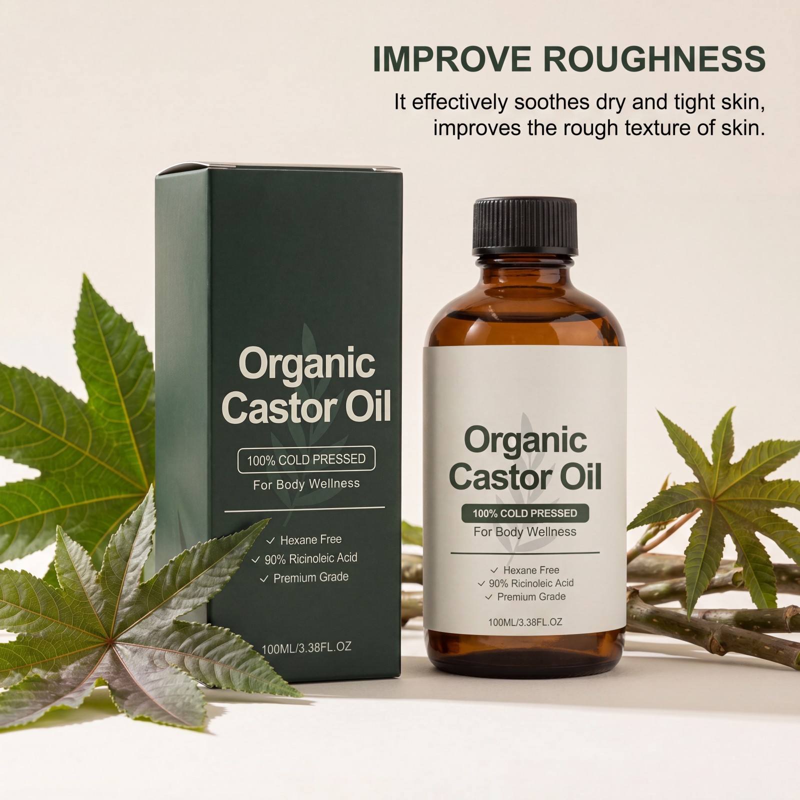 Body Moisturizer Oil Organic C - Castor Oil Cold Press บทวิจารณ์และราคา