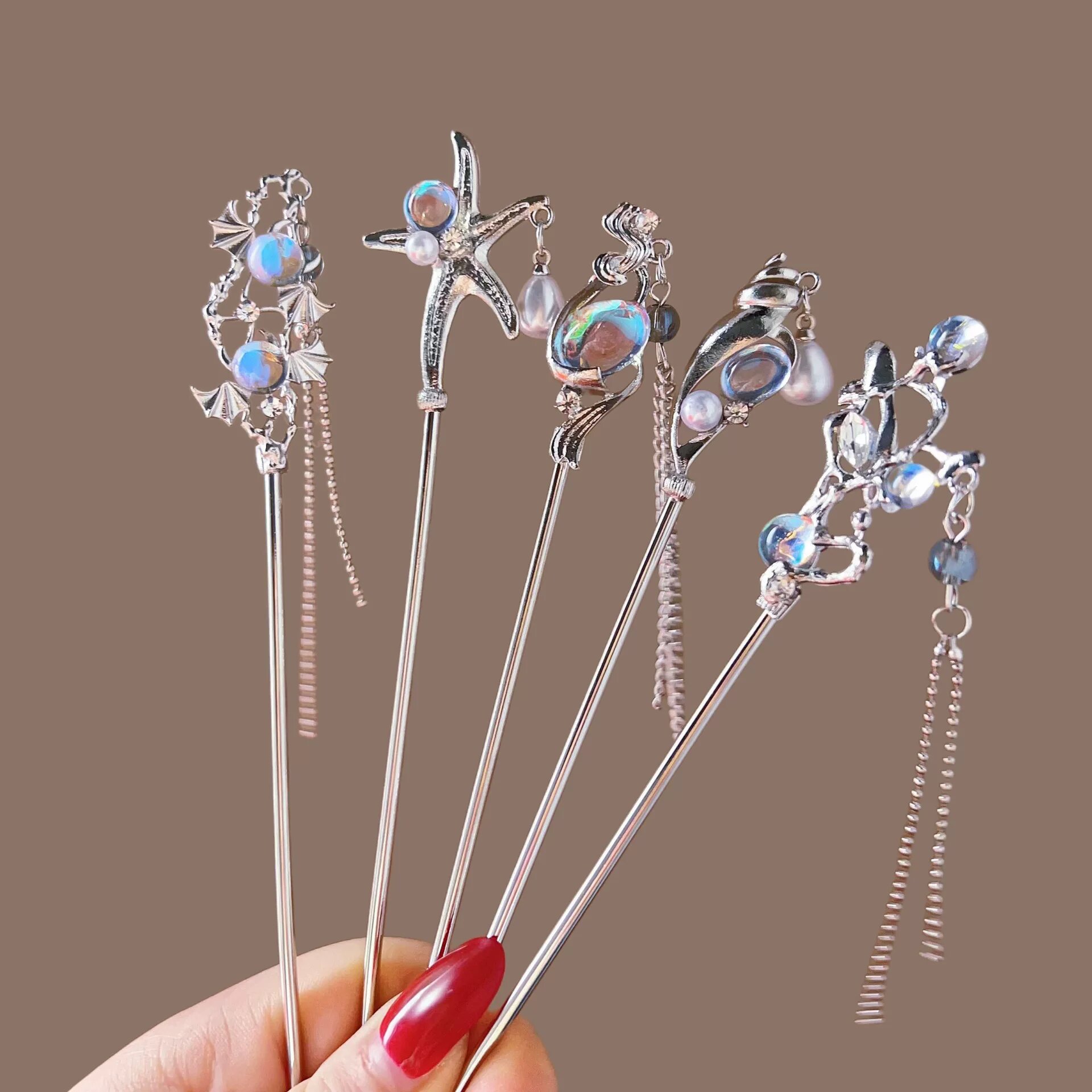 1Pcs French Hair Pins for Wome - Hair Care Ingredients บทวิจารณ์และราคา