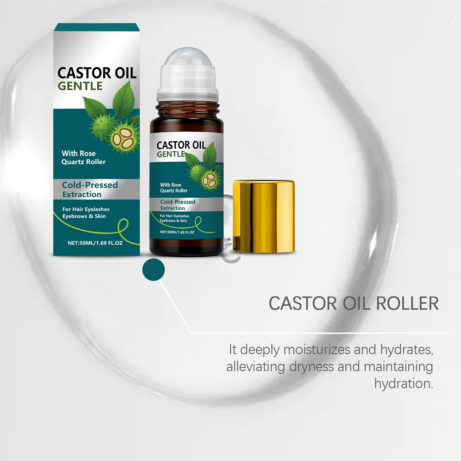 Organic Castor Oil Roller Cold - Castor Oil Cold Press บทวิจารณ์และราคา