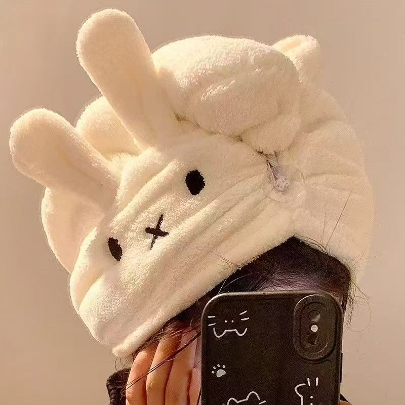 Cute Rabbit Ear Hat Miffy Dry  - Hair Care Good Hair บทวิจารณ์และราคา