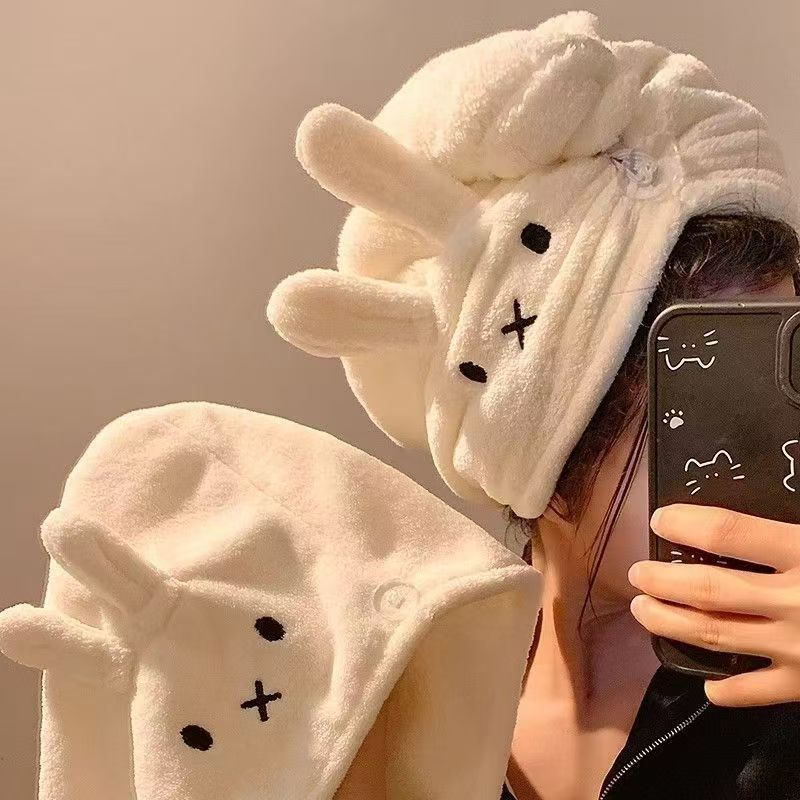 Cute Rabbit Ear Hat Miffy Dry  - Hair Care Good Hair บทวิจารณ์และราคา