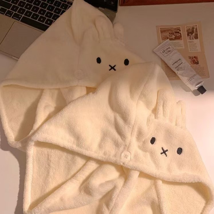 Cute Rabbit Ear Hat Miffy Dry  - Hair Care Good Hair บทวิจารณ์และราคา
