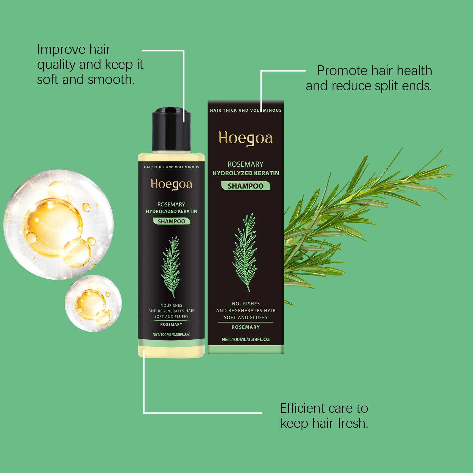 Rosemary Hair Thickening Shamp - Hair Care For Men บทวิจารณ์และราคา