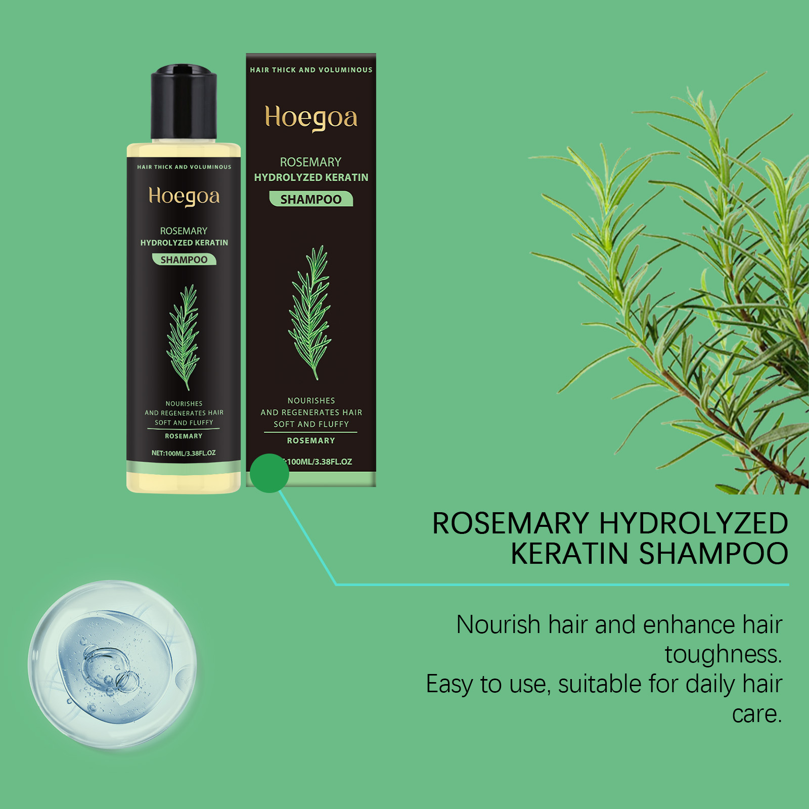 Rosemary Hair Thickening Shamp - Hair Care For Men บทวิจารณ์และราคา