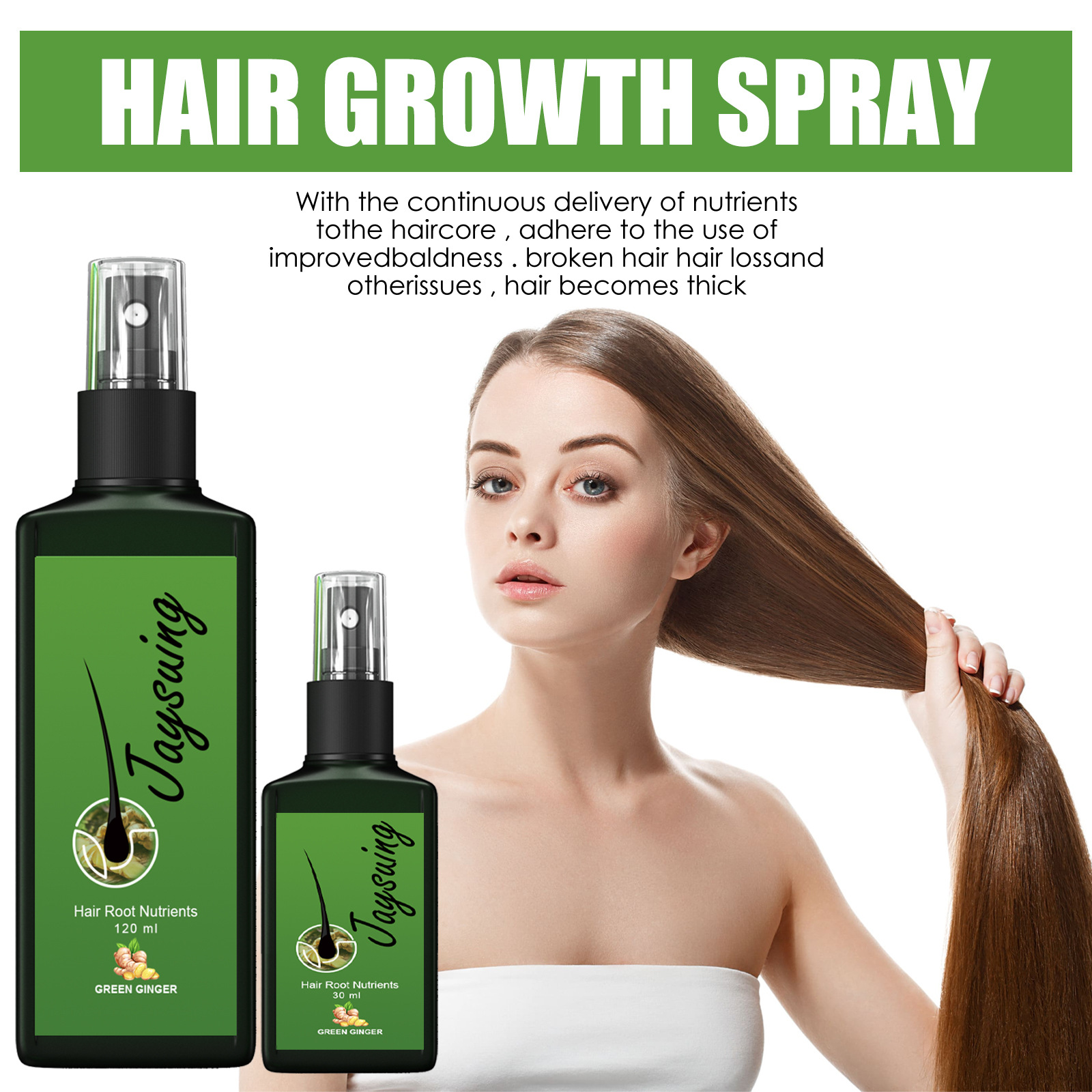 Fast Ginger Hair Growth Spray  - Hair Care Oil Serum บทวิจารณ์และราคา