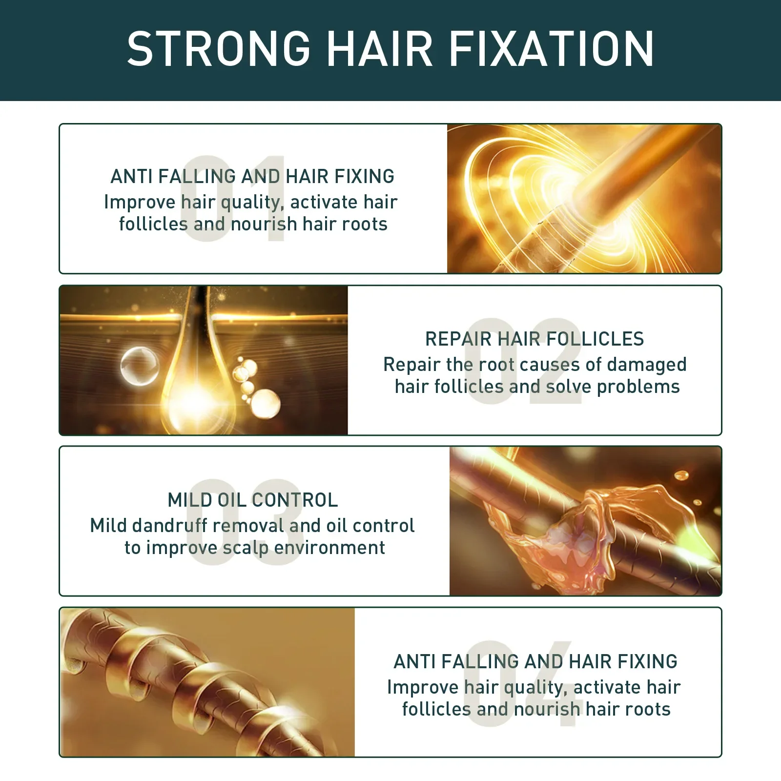 OUHOE Hair Growth Shampoo Anti - Hair Care Dandruff บทวิจารณ์และราคา