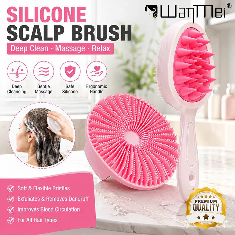 2Pcs Silicone Scalp Massage Br - Hair Care Dandruff บทวิจารณ์และราคา