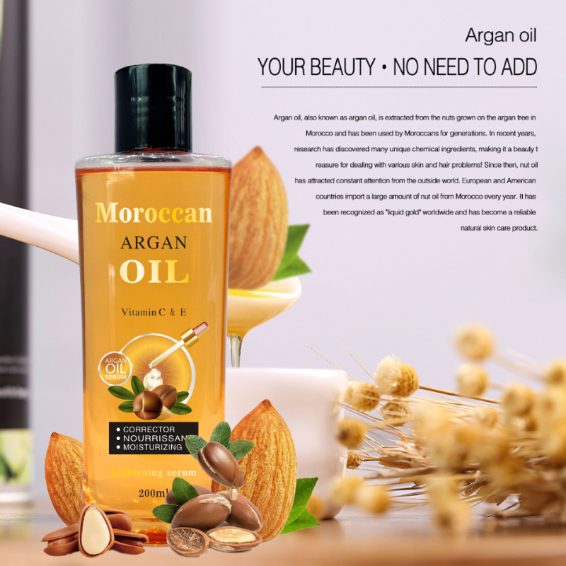 Moroccan Argan Oil Facial Body - Hair Care Vegetables บทวิจารณ์และราคา