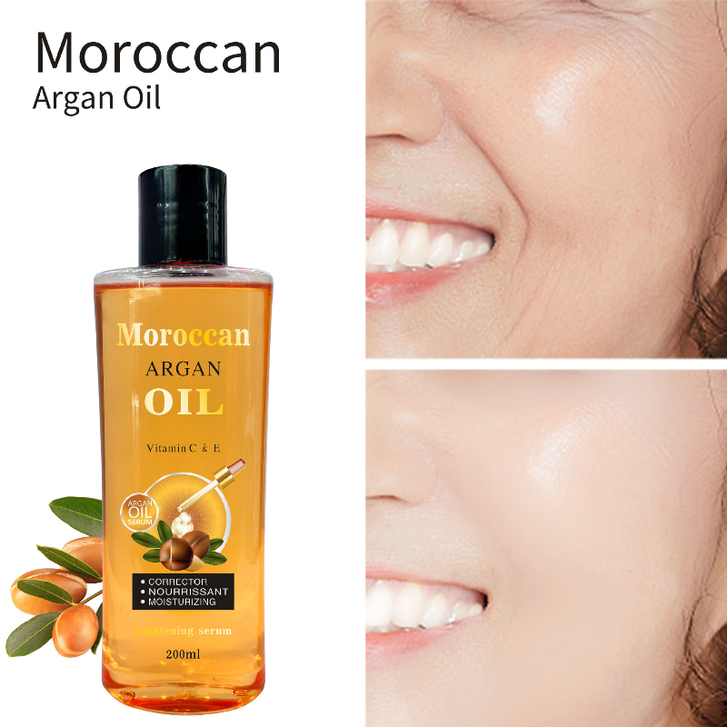 Moroccan Argan Oil Facial Body - Hair Care Vegetables บทวิจารณ์และราคา