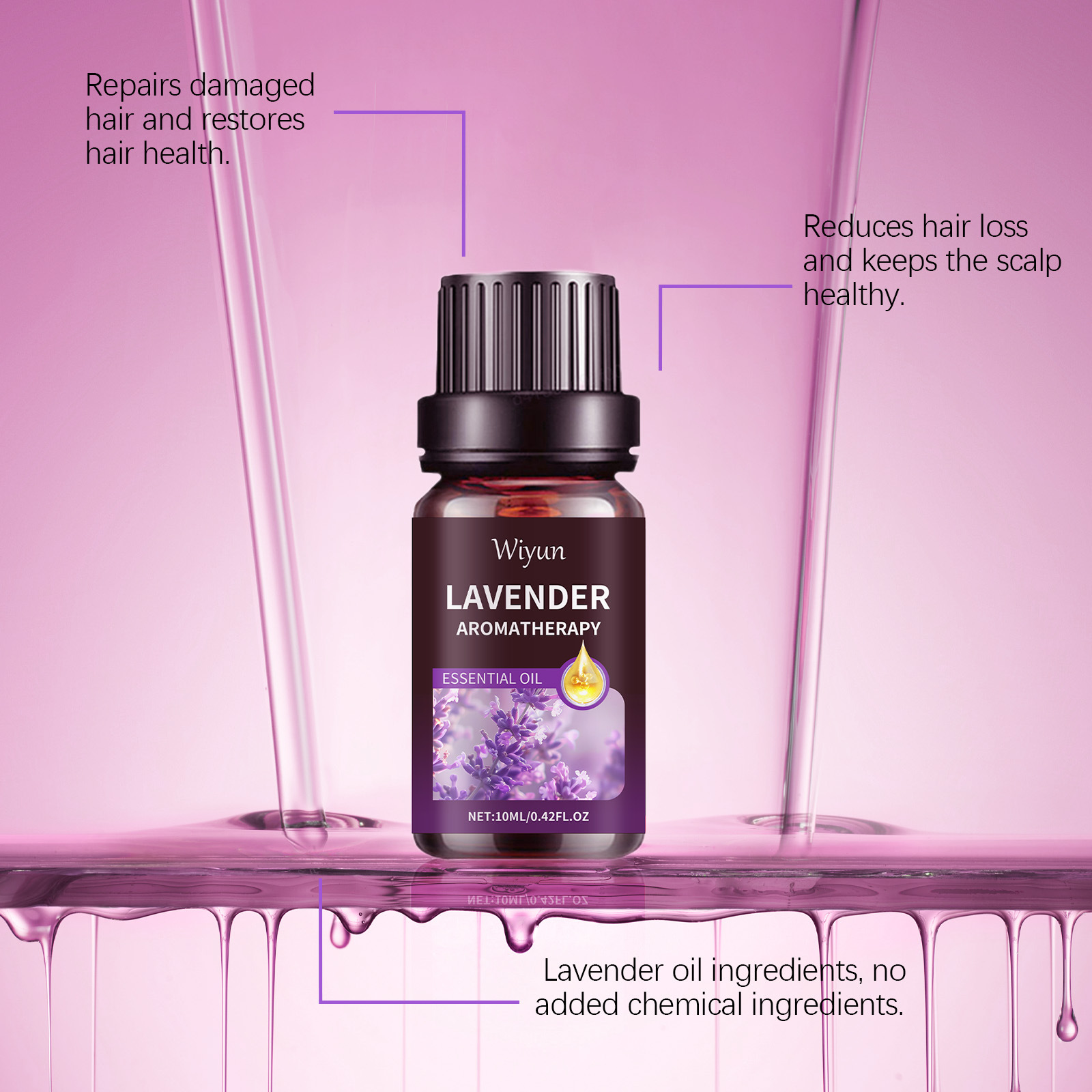 Lavender Essential Oil Anti-Fr - Hair Care Oil Serum บทวิจารณ์และราคา