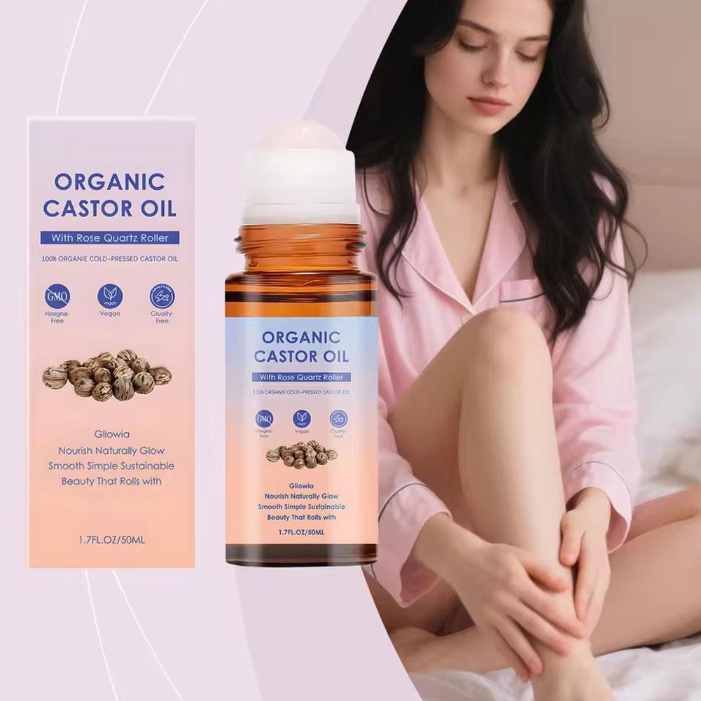 50ml Organic Castor Oil Rose Q - Castor Oil Cold Press บทวิจารณ์และราคา