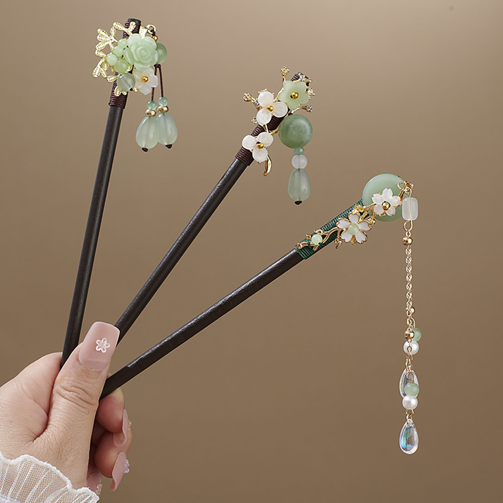 Chinese Style Flower Tassel Ha - Hair Care Ingredients บทวิจารณ์และราคา