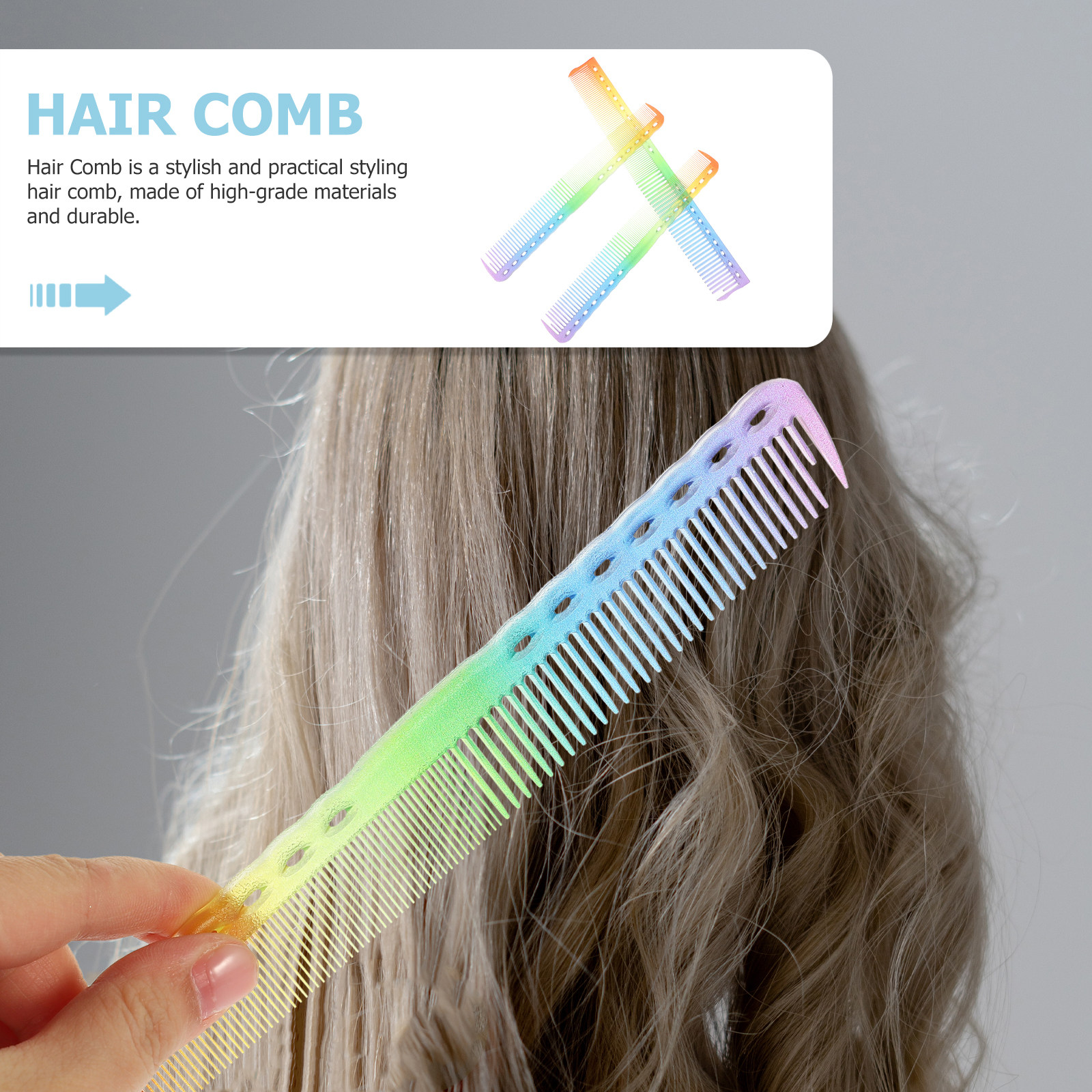 3Pcs Hair Comb Professional Sa - Hair Care For Men บทวิจารณ์และราคา