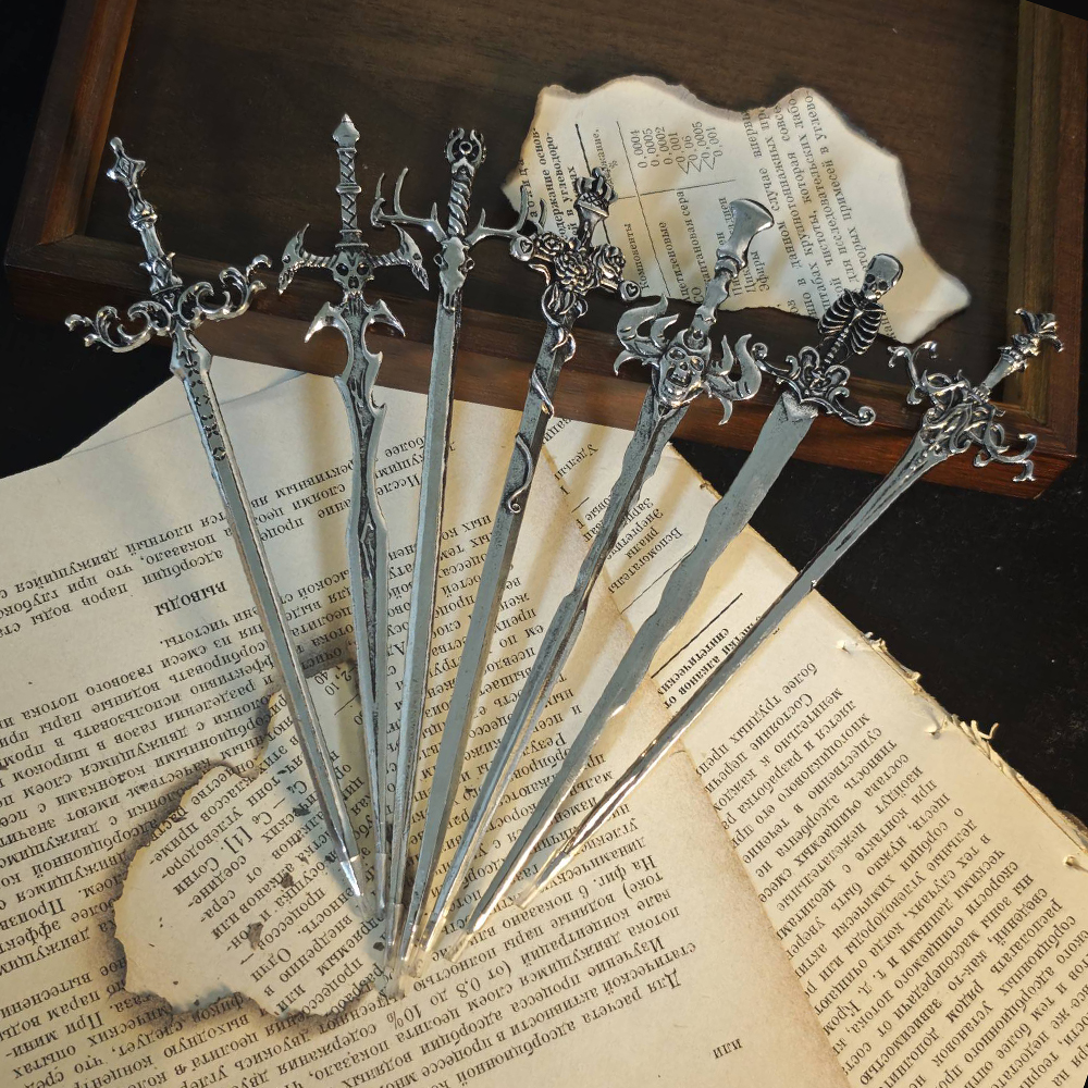 1pc Gothic Style Metal Sword H - Hair Care Ingredients บทวิจารณ์และราคา