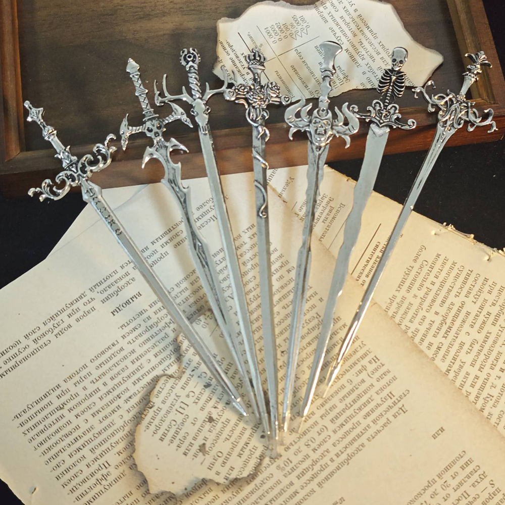 1pc Gothic Style Metal Sword H - Hair Care Ingredients บทวิจารณ์และราคา