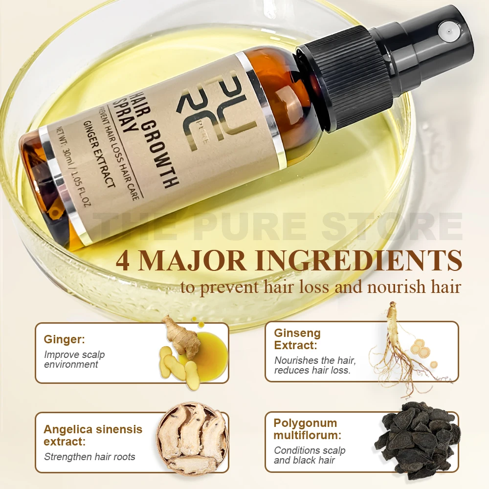 PURC Ginger Hair Spray Root St - Hair Care Oil Serum บทวิจารณ์และราคา