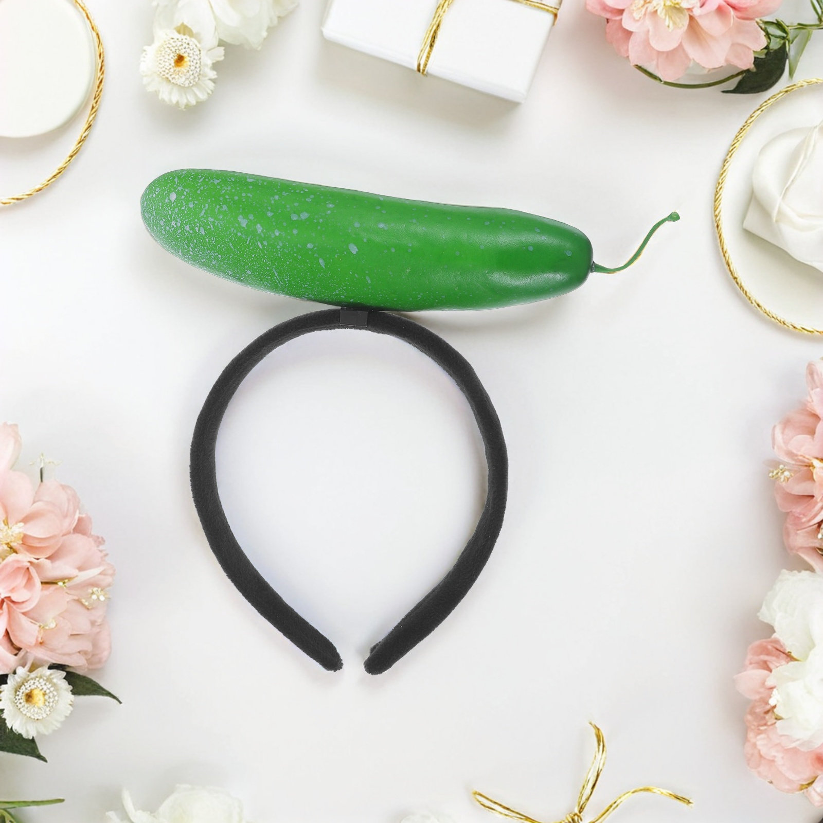 2Pcs Costume Cucumber Headband - Hair Care Vegetables บทวิจารณ์และราคา