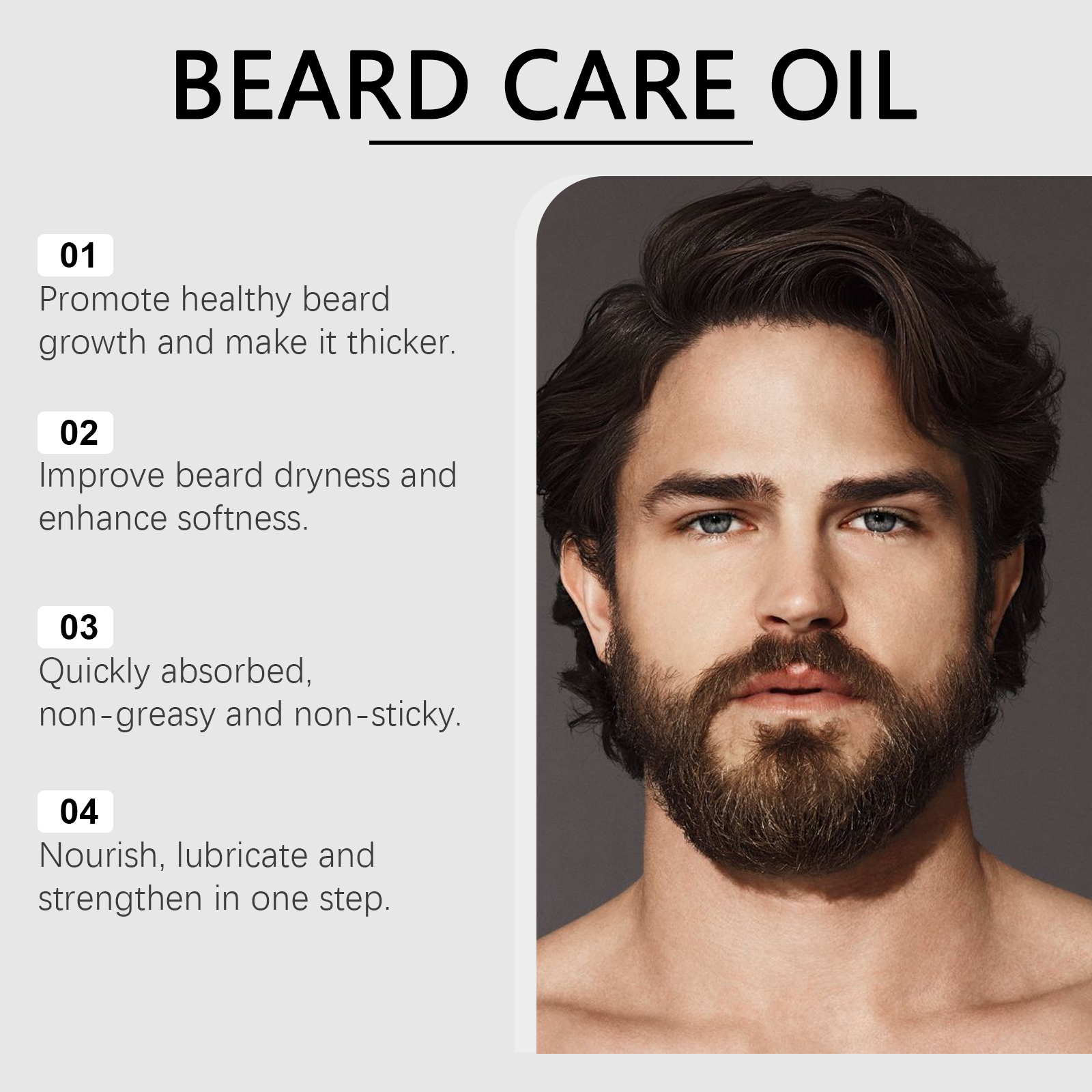 Men Beard Oil Enhance Mustache - Hair Care For Men บทวิจารณ์และราคา