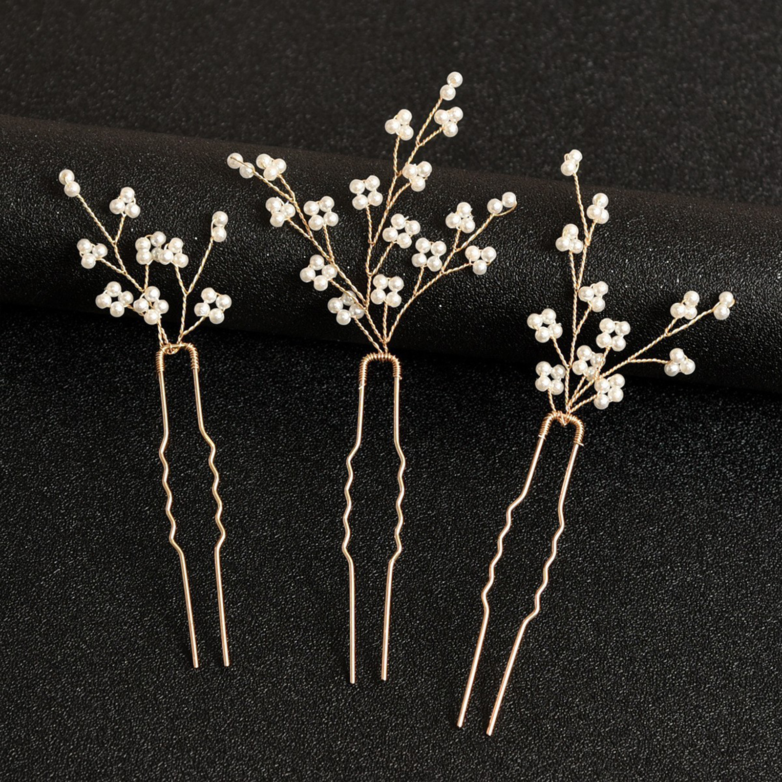 3PCS Wedding U Shape Hair Clip - Hair Care Ingredients บทวิจารณ์และราคา