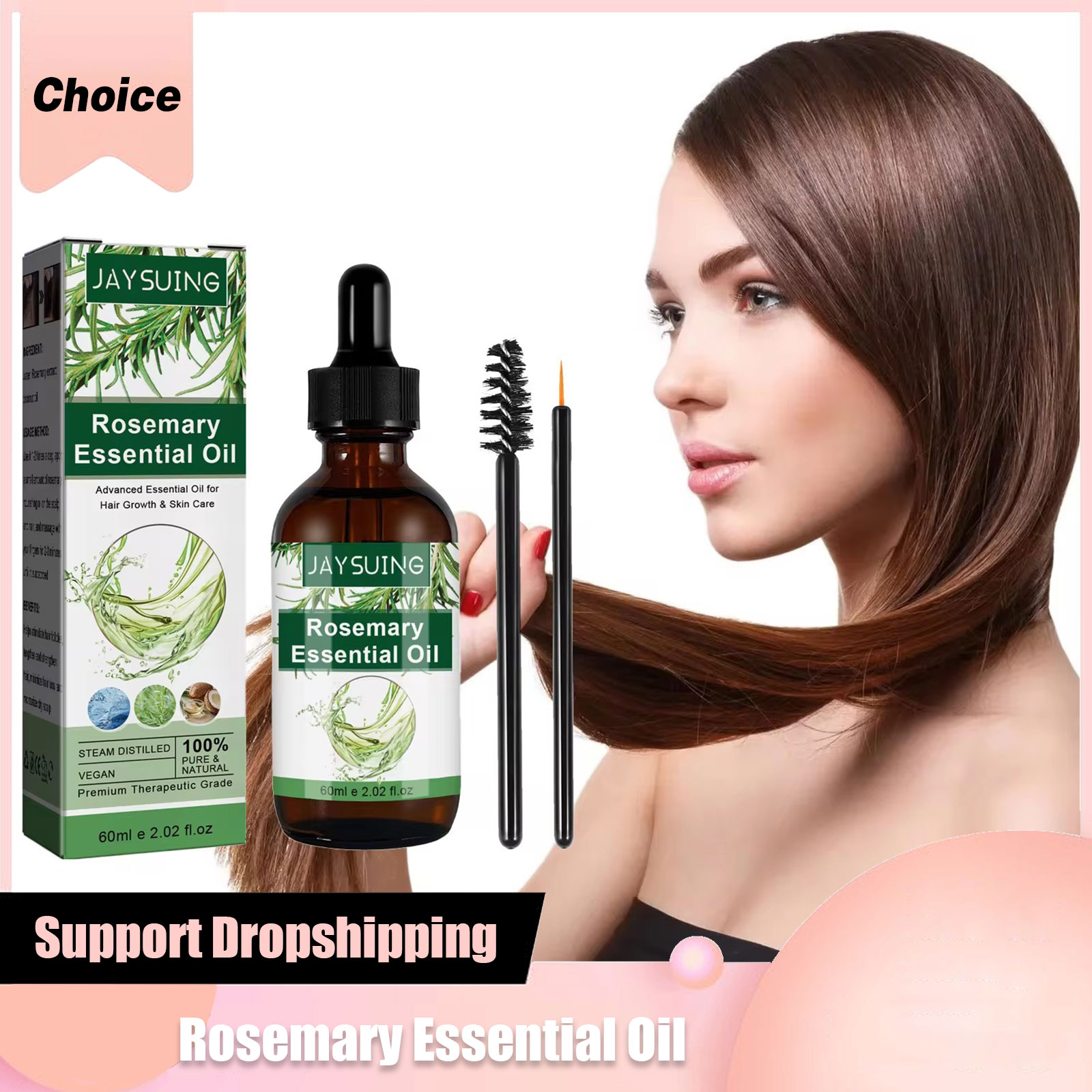 Rosemary Essential Oil For Hai - Hair Care Oil Serum บทวิจารณ์และราคา