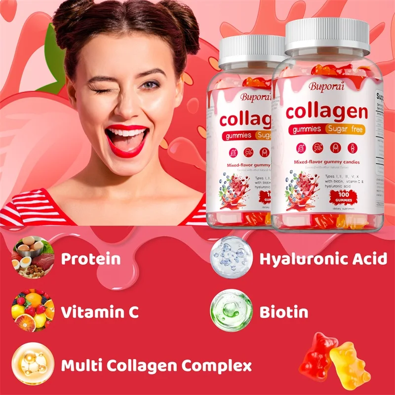 Multi Collagen Gummies - with  - Hair Care Gummies บทวิจารณ์และราคา