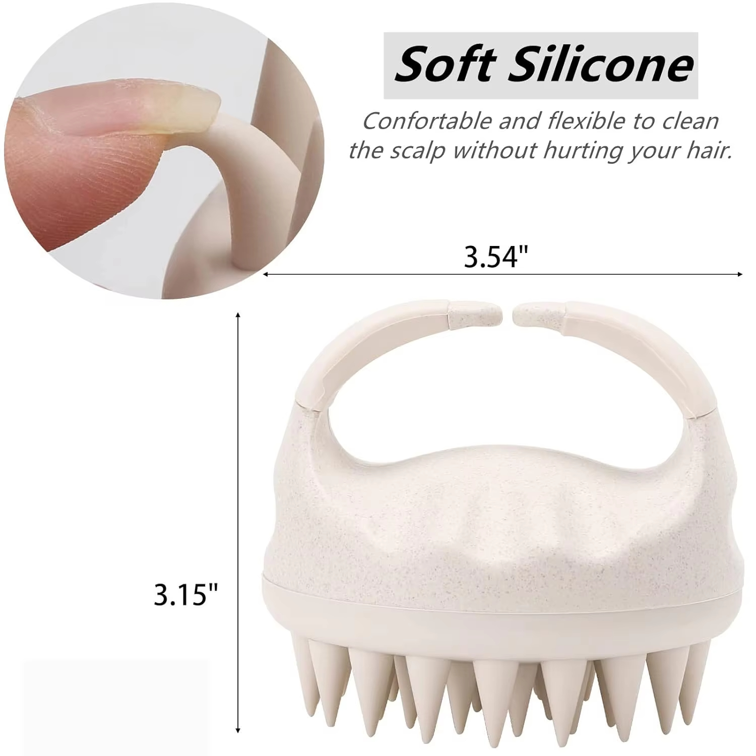 Scalp Massage Brush Scalp Clea - Hair Care Dandruff บทวิจารณ์และราคา