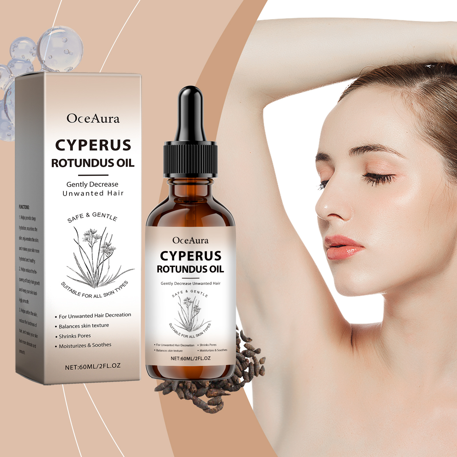 Cyperus Rotundus Oil for Hair  - Hair Care Oil Serum บทวิจารณ์และราคา
