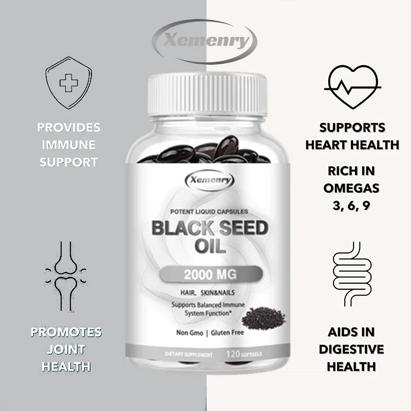 Vegan Black Seed Oil Capsules  - Castor Oil Cold Press บทวิจารณ์และราคา
