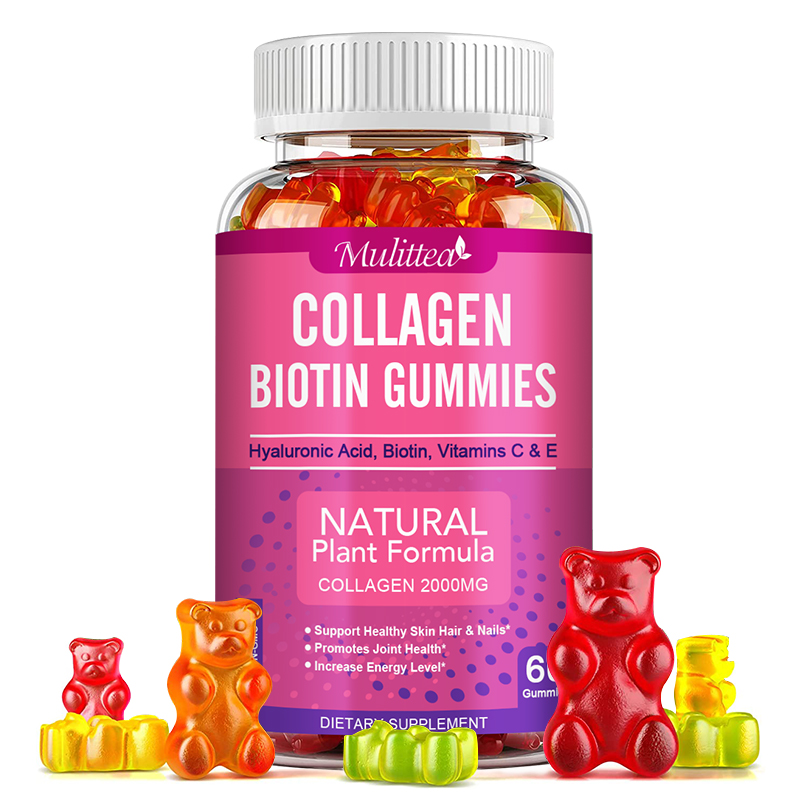 Mulittea Collagen Gummies with - Hair Care Gummies บทวิจารณ์และราคา