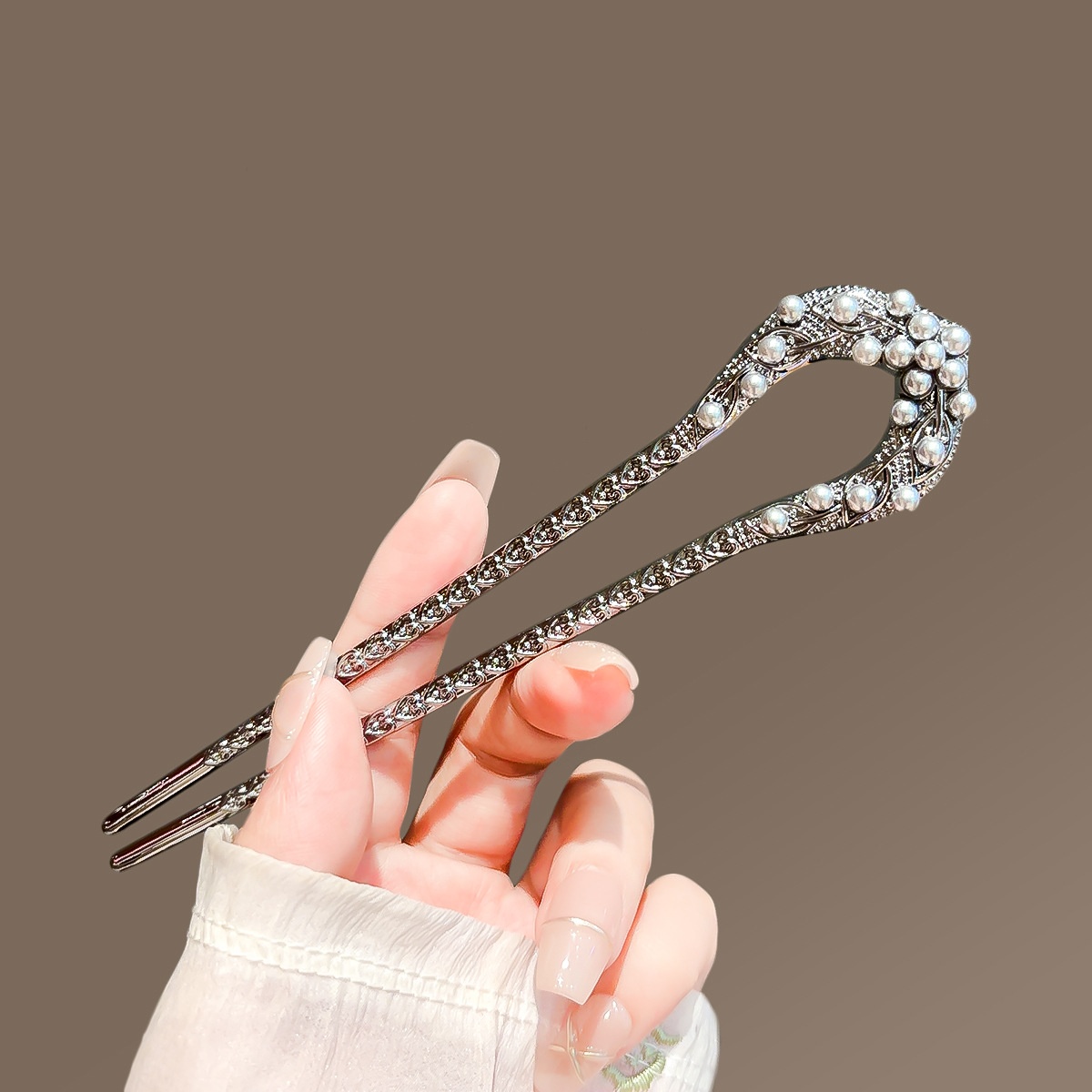 New Pearl U Shaped Hairpin For - Hair Care Ingredients บทวิจารณ์และราคา