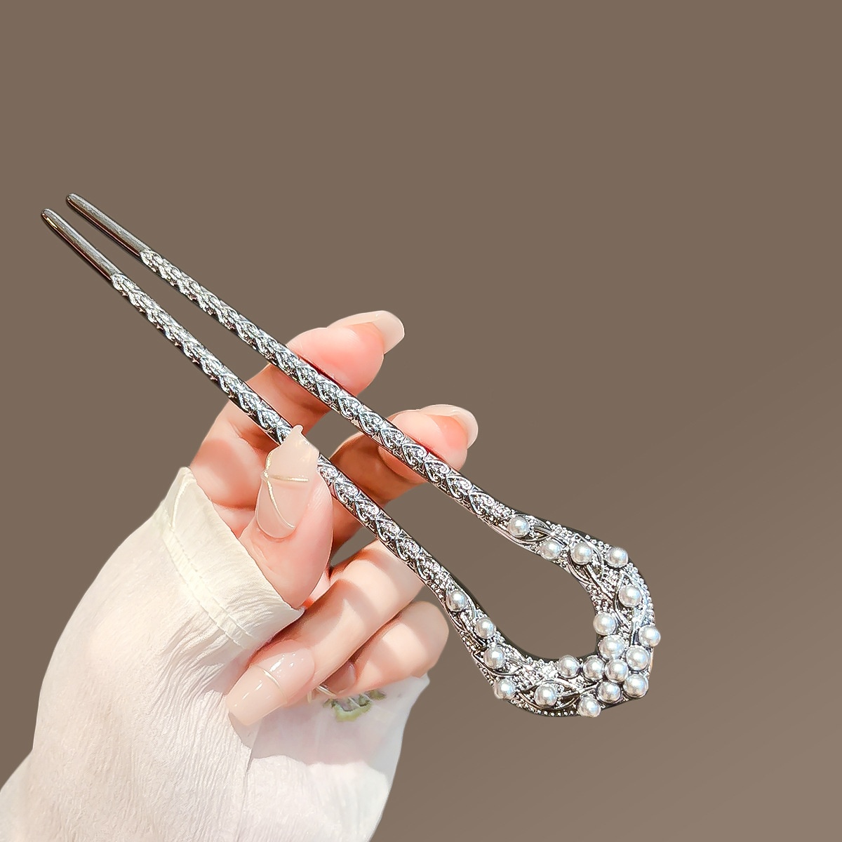 New Pearl U Shaped Hairpin For - Hair Care Ingredients บทวิจารณ์และราคา