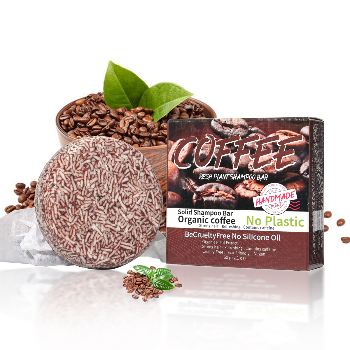 J+60g Coffee Solid Shampoo Moi - Hair Care Dandruff บทวิจารณ์และราคา