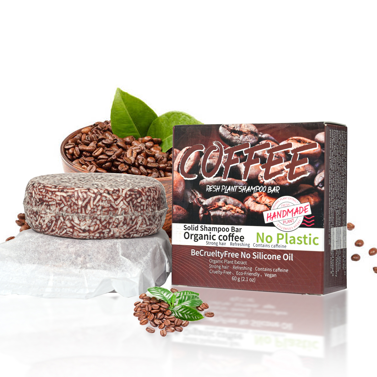 J+60g Coffee Solid Shampoo Moi - Hair Care Dandruff บทวิจารณ์และราคา