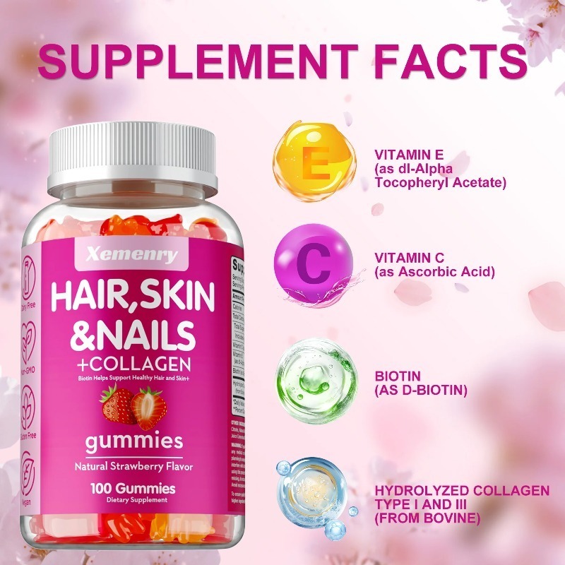 Hair, Skin & Nails Gummies - P - Hair Care Gummies บทวิจารณ์และราคา