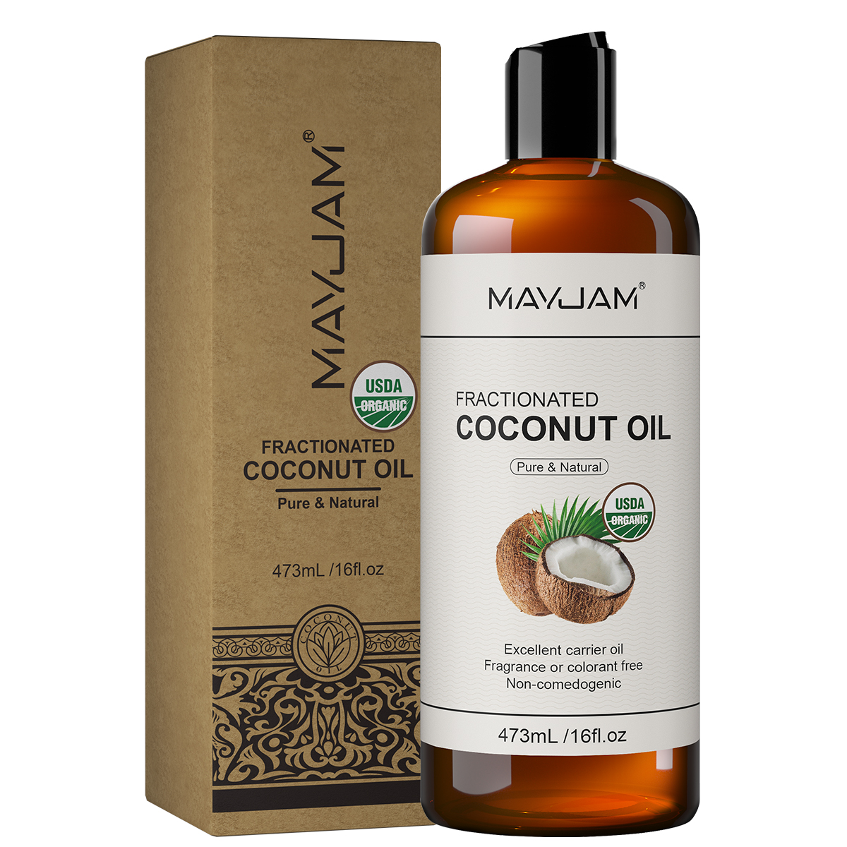 MAYJAM 473ml Pure Organic Cast - Castor Oil Cold Press บทวิจารณ์และราคา