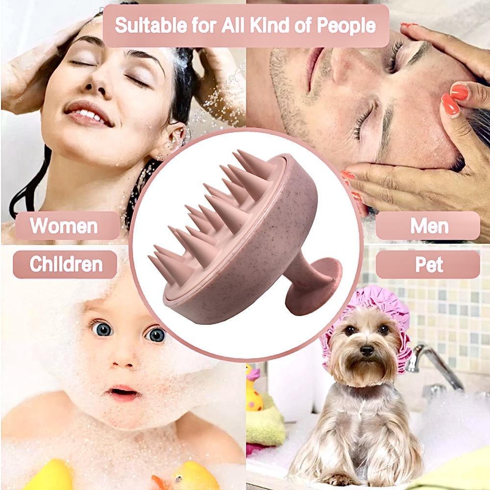Wheat Straw Silicone Head Wash - Hair Care Dandruff บทวิจารณ์และราคา