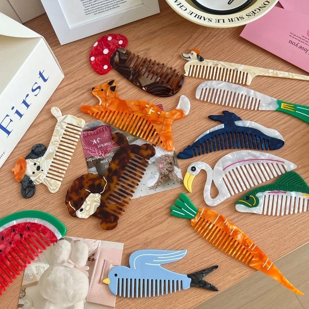 Hair Care Tulip Acetate Comb A - Hair Care Vegetables บทวิจารณ์และราคา