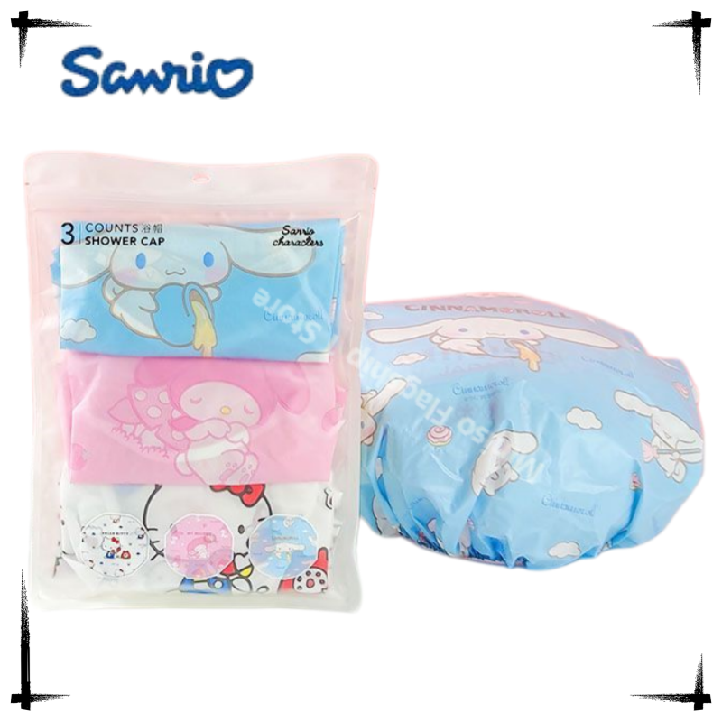 3pcs Sanrio Shower Cap Waterpr - Hair Care Good Hair บทวิจารณ์และราคา