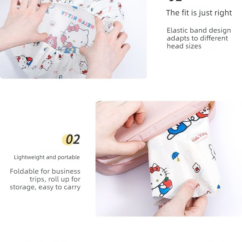 3pcs Sanrio Shower Cap Waterpr - Hair Care Good Hair บทวิจารณ์และราคา