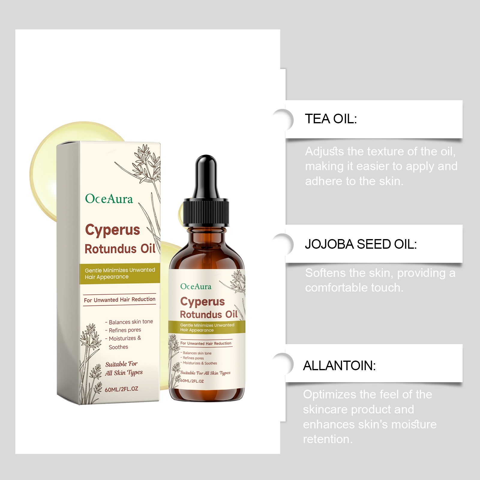 Cyperus Rotundus Hair Removal  - Hair Care Oil Serum บทวิจารณ์และราคา