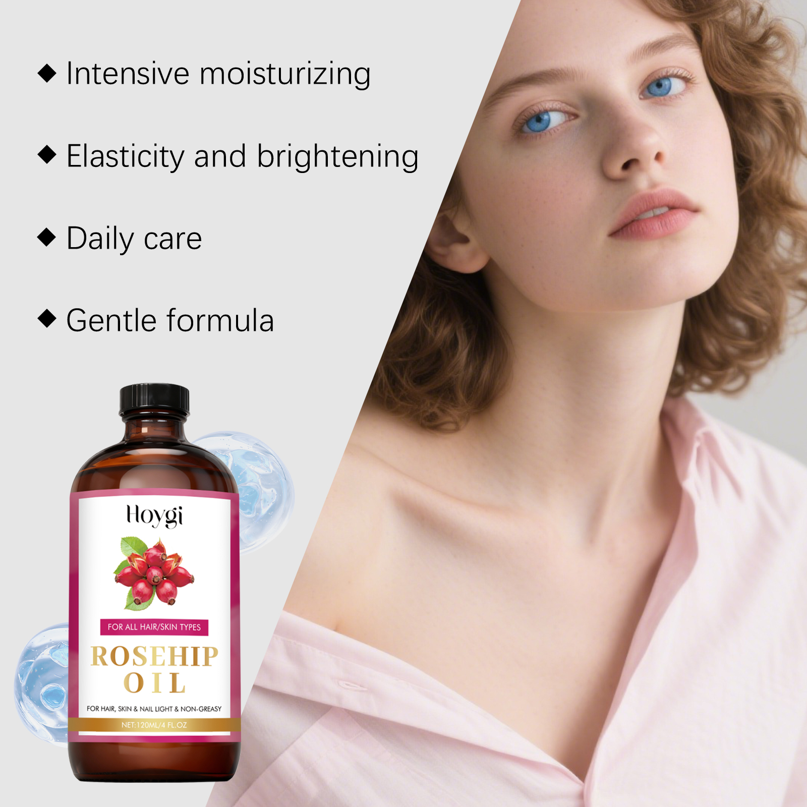 Natural Rosehip Seed Essential - Hair Care Oil Serum บทวิจารณ์และราคา