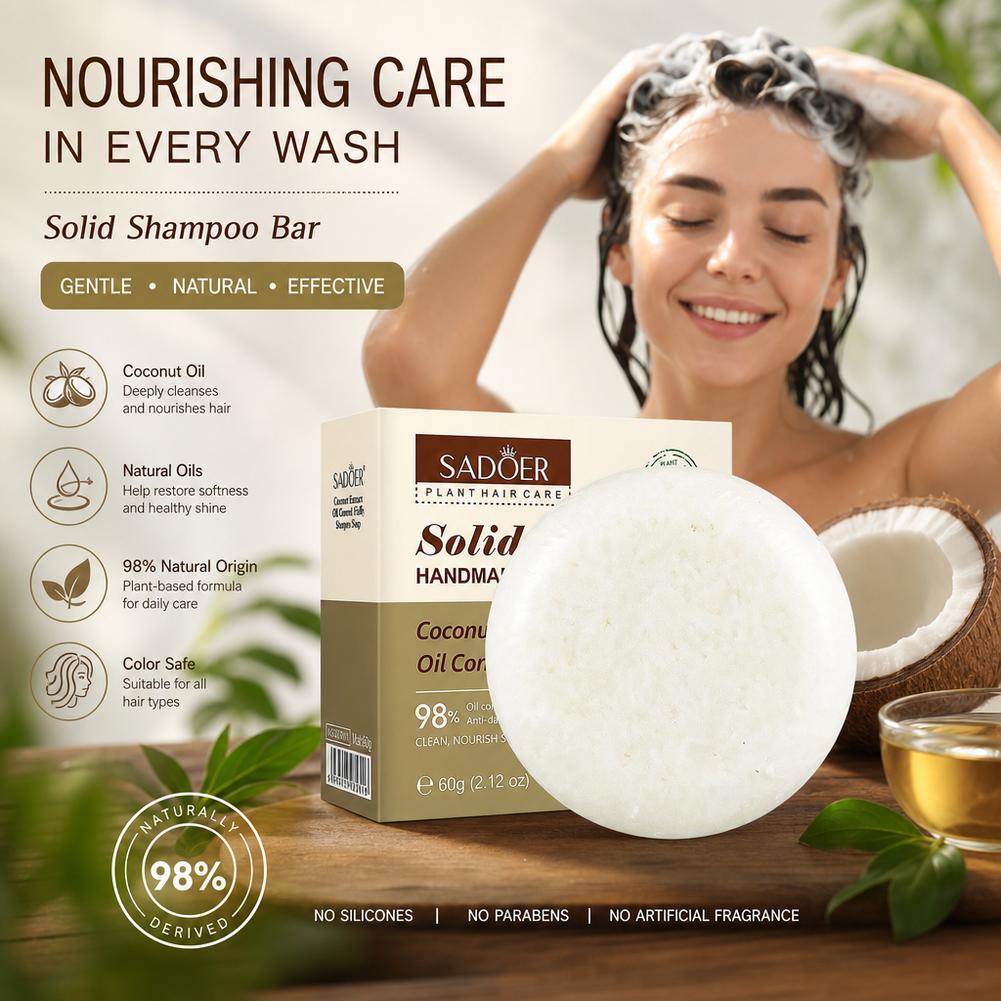 Natural Coconut Shampoo Bar fo - Hair Care Dandruff บทวิจารณ์และราคา